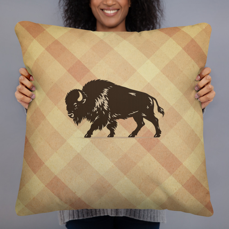 Bison pillow