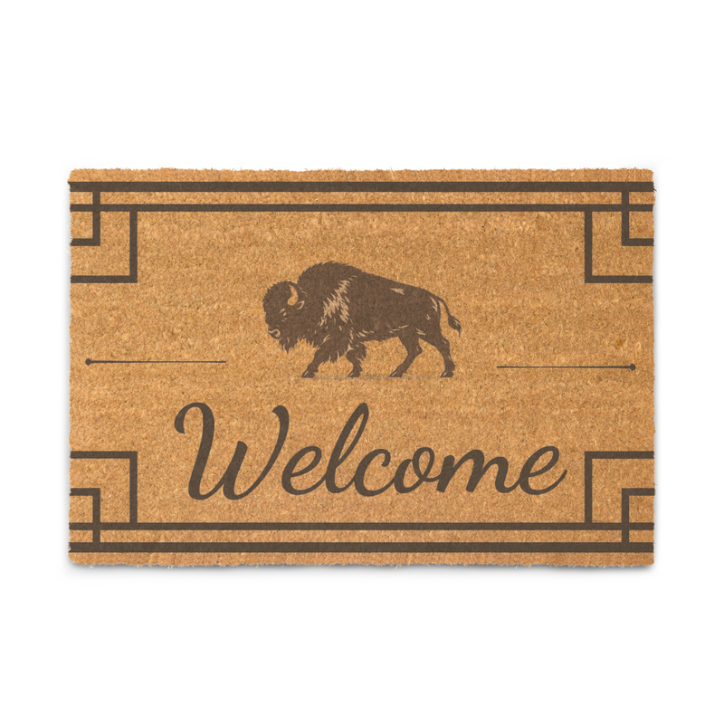 Welcome coir doormat