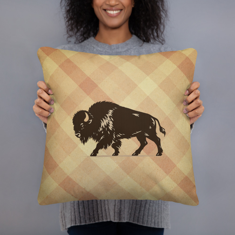 Bison pillow