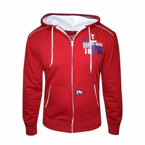 Red Zip-Up Hoodie