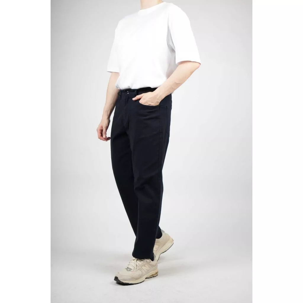 Classic Black Straight-Leg Pants