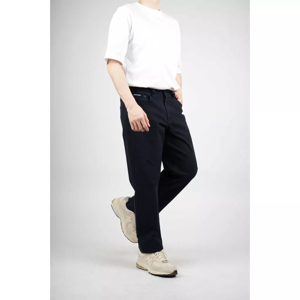 Classic Black Straight-Leg Pants