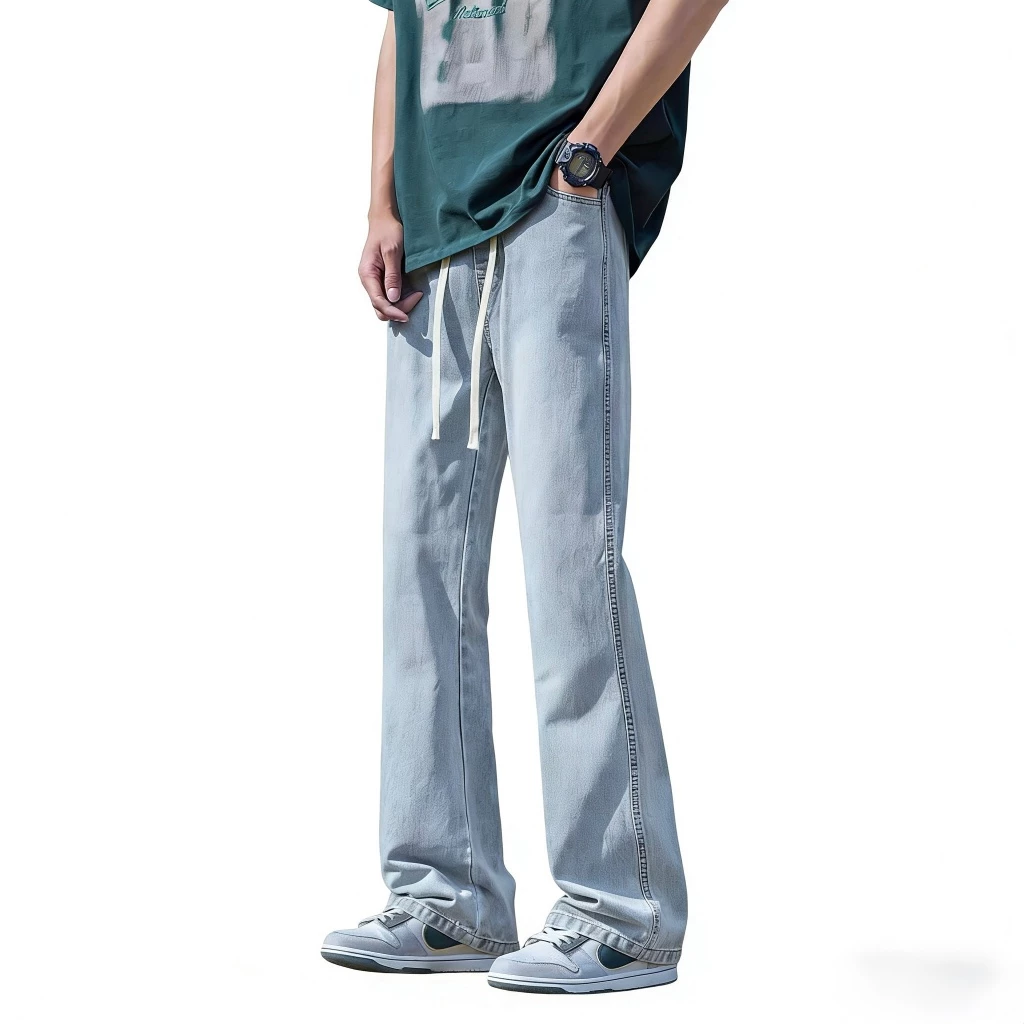 Loose Fit Light Wash Jeans