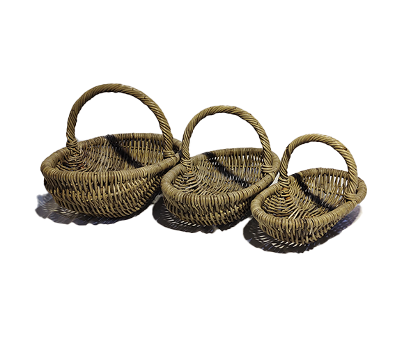 Woven Rattan Basket Set