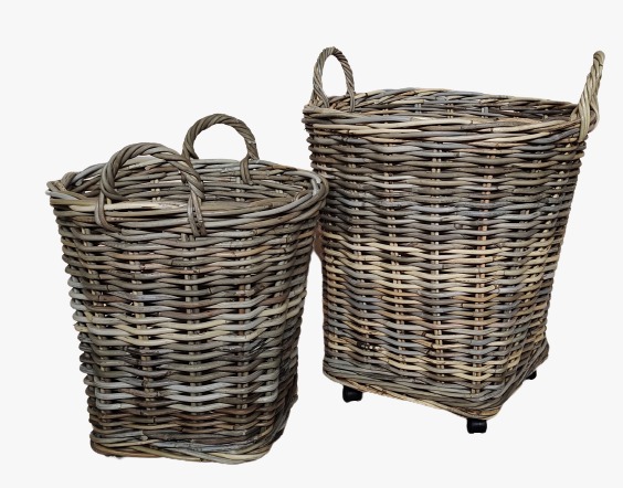 Handwoven Rattan Basket Set