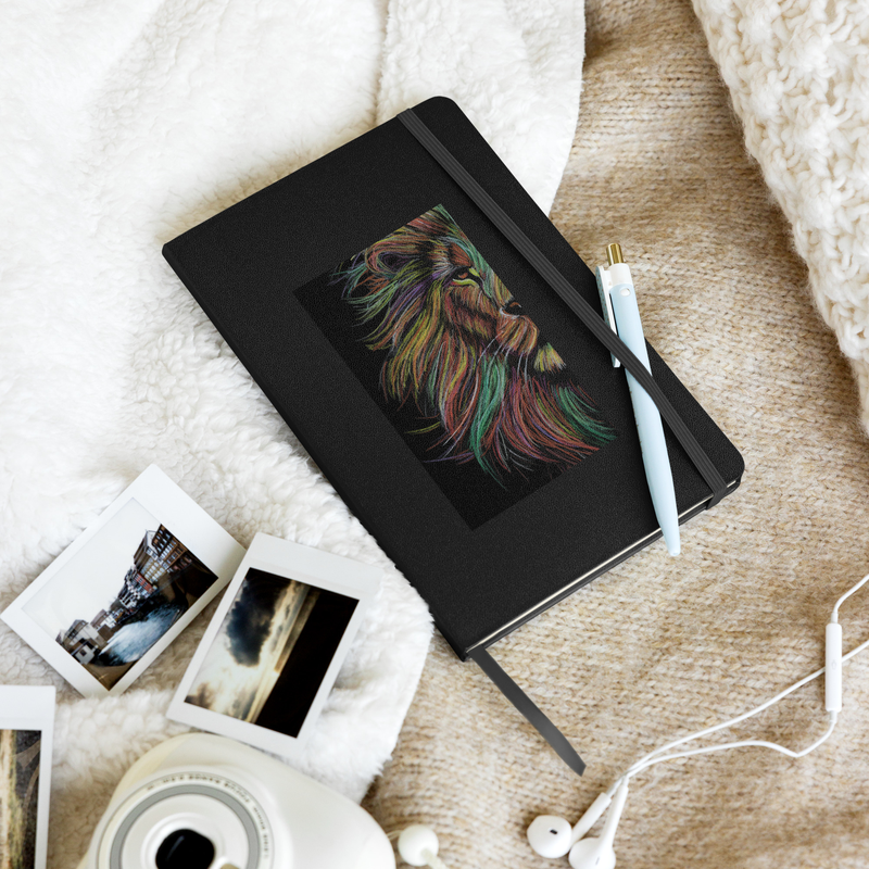 Rainbow Lion Hardcover Notebook
