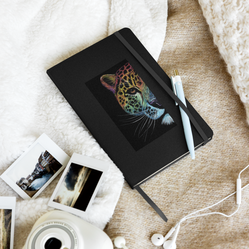 Rainbow Leopard Hardcover Notebook