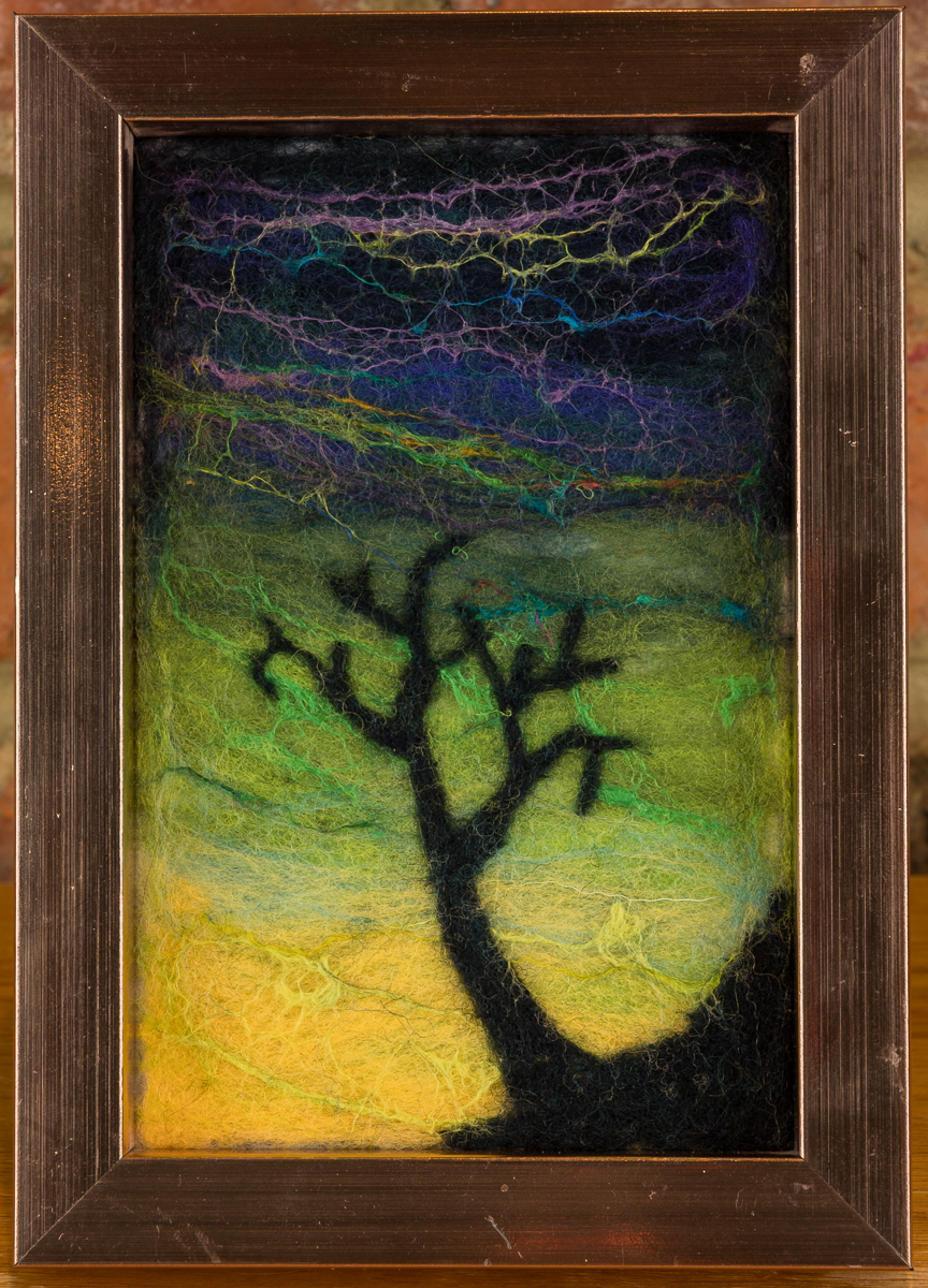 Framed Felted Landscape Art