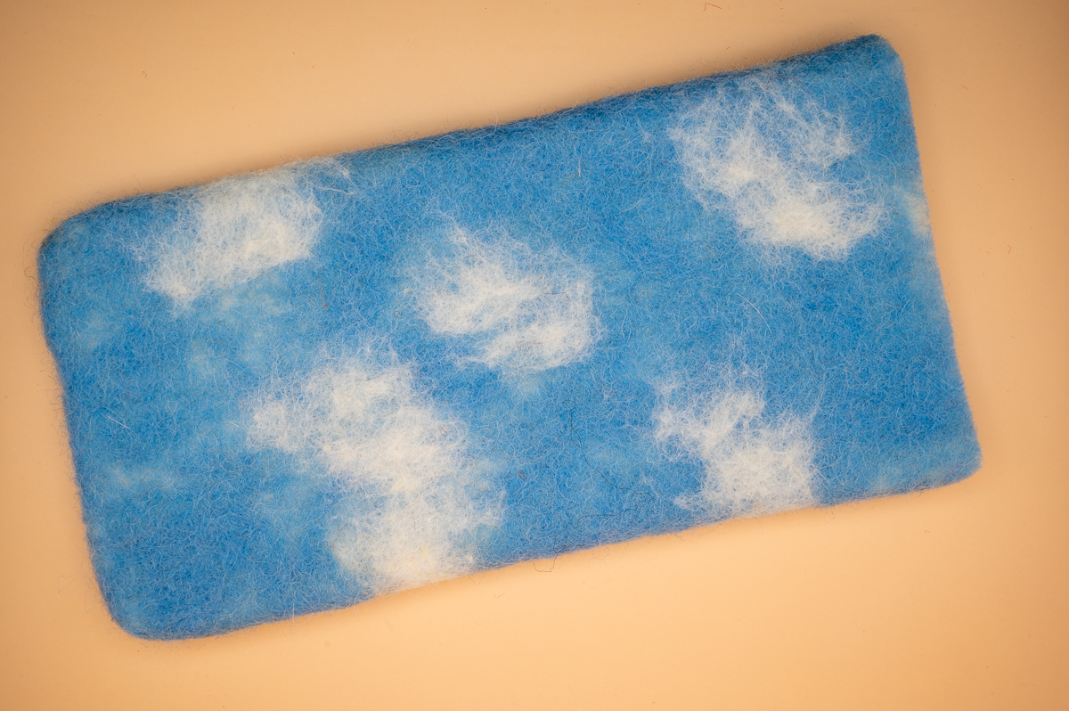 Felted Cloud Pencil Case