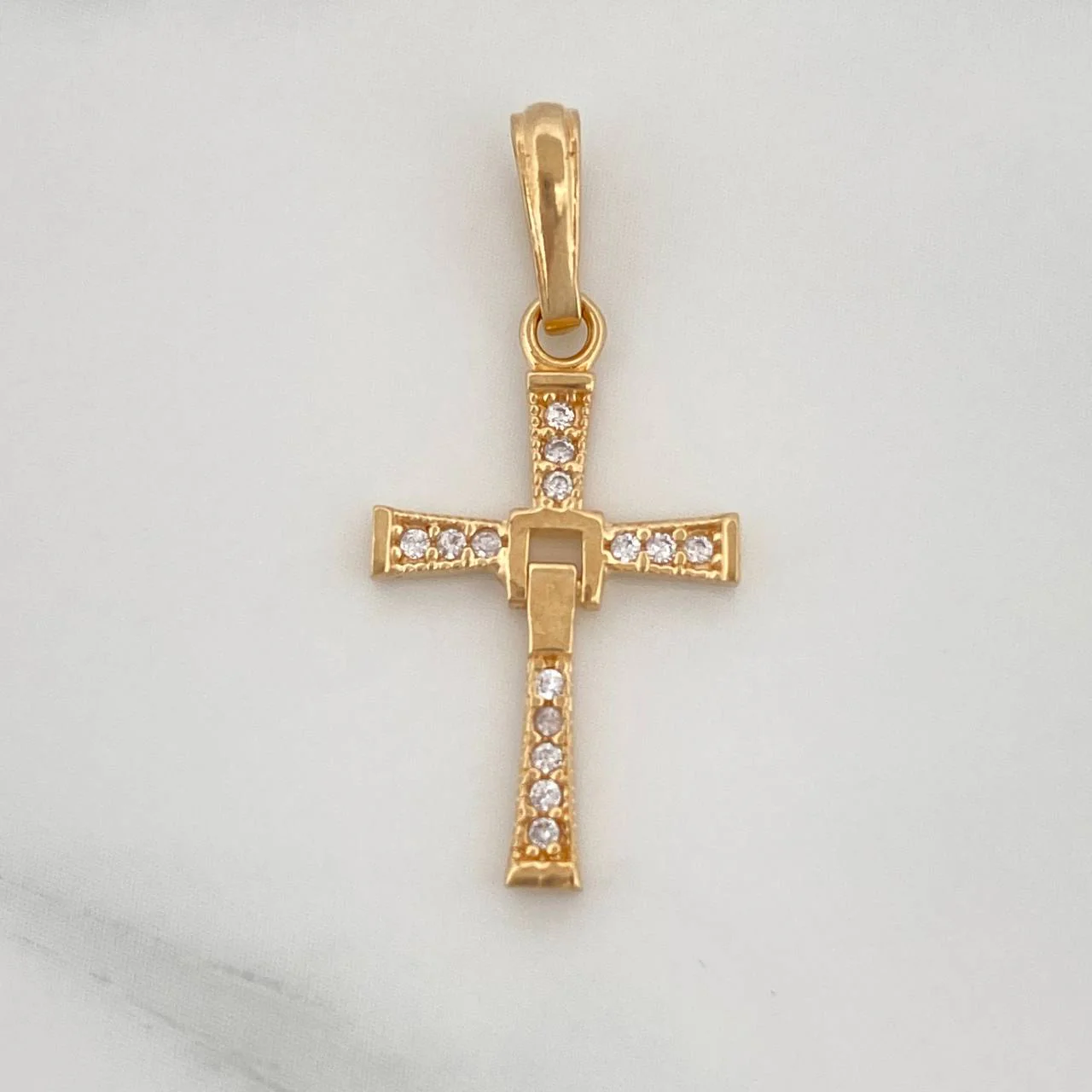 Dije Cruz Articulada 1gr / 2.6cm / Oro Amarillo 18K %
