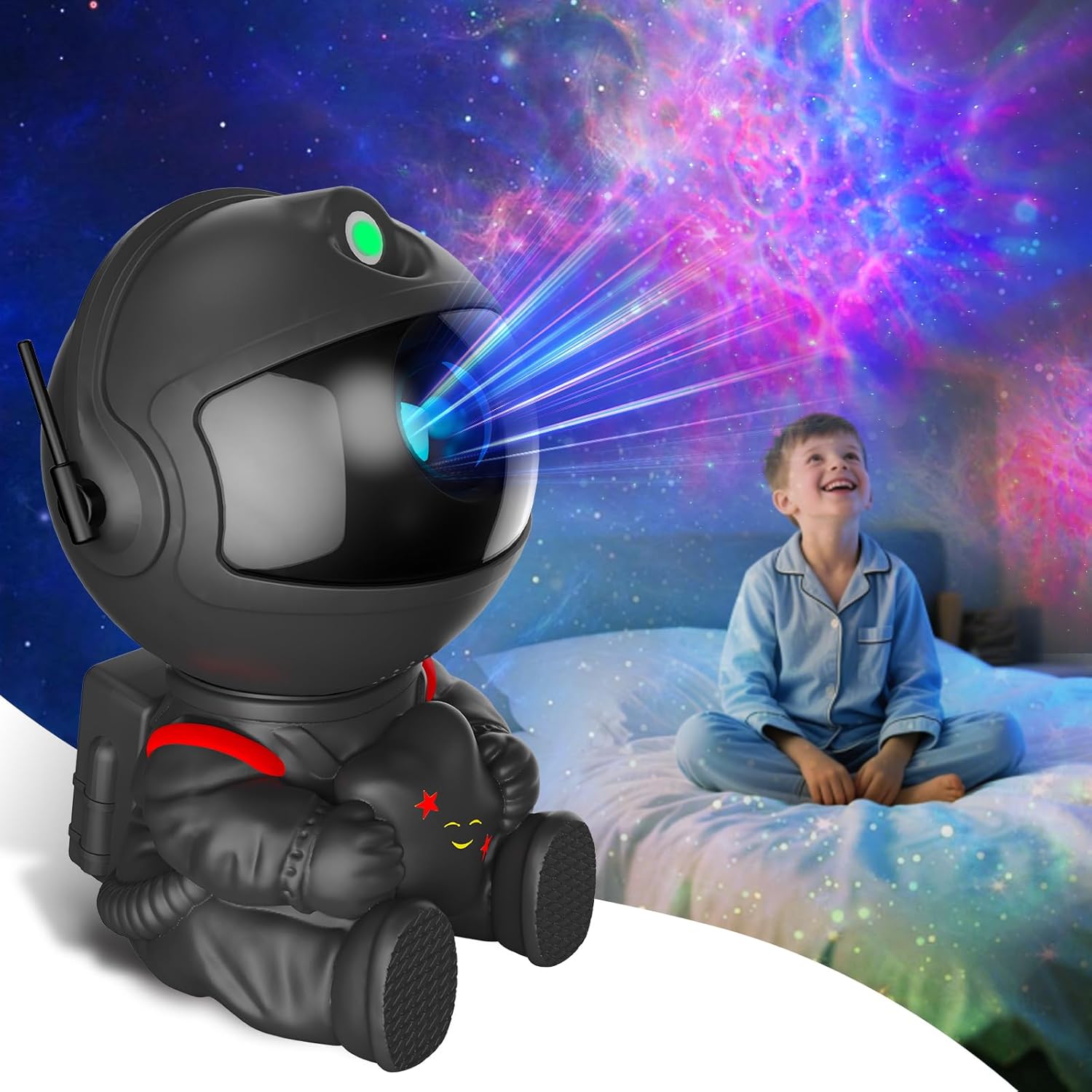 Astronaut Galaxy Projector, Star Projector Galaxy Light, Night Light for Kids, Nebula Ceiling LED Lamp, Room Decor, Gifts for Birthdays