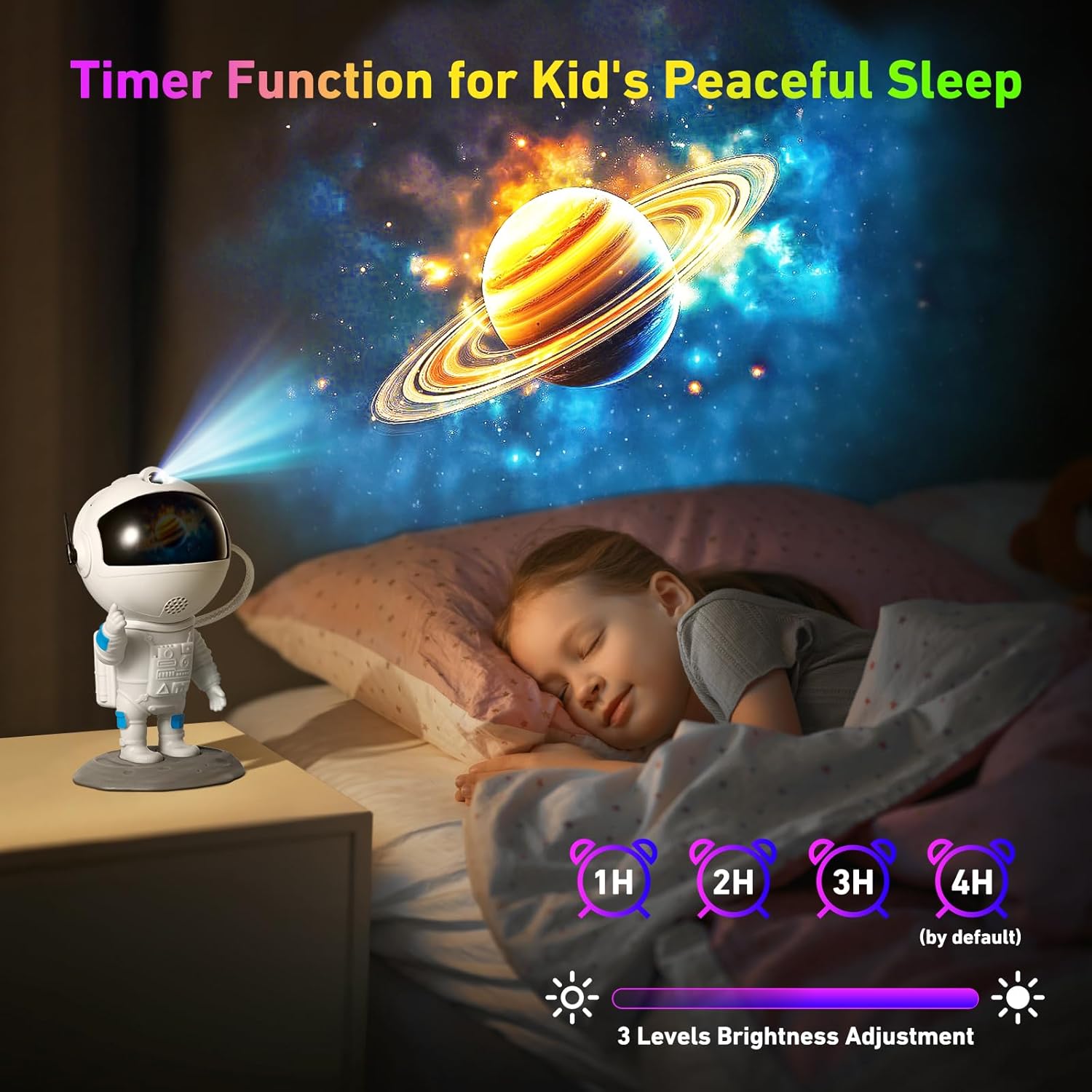 Large astronaut star projection lamp