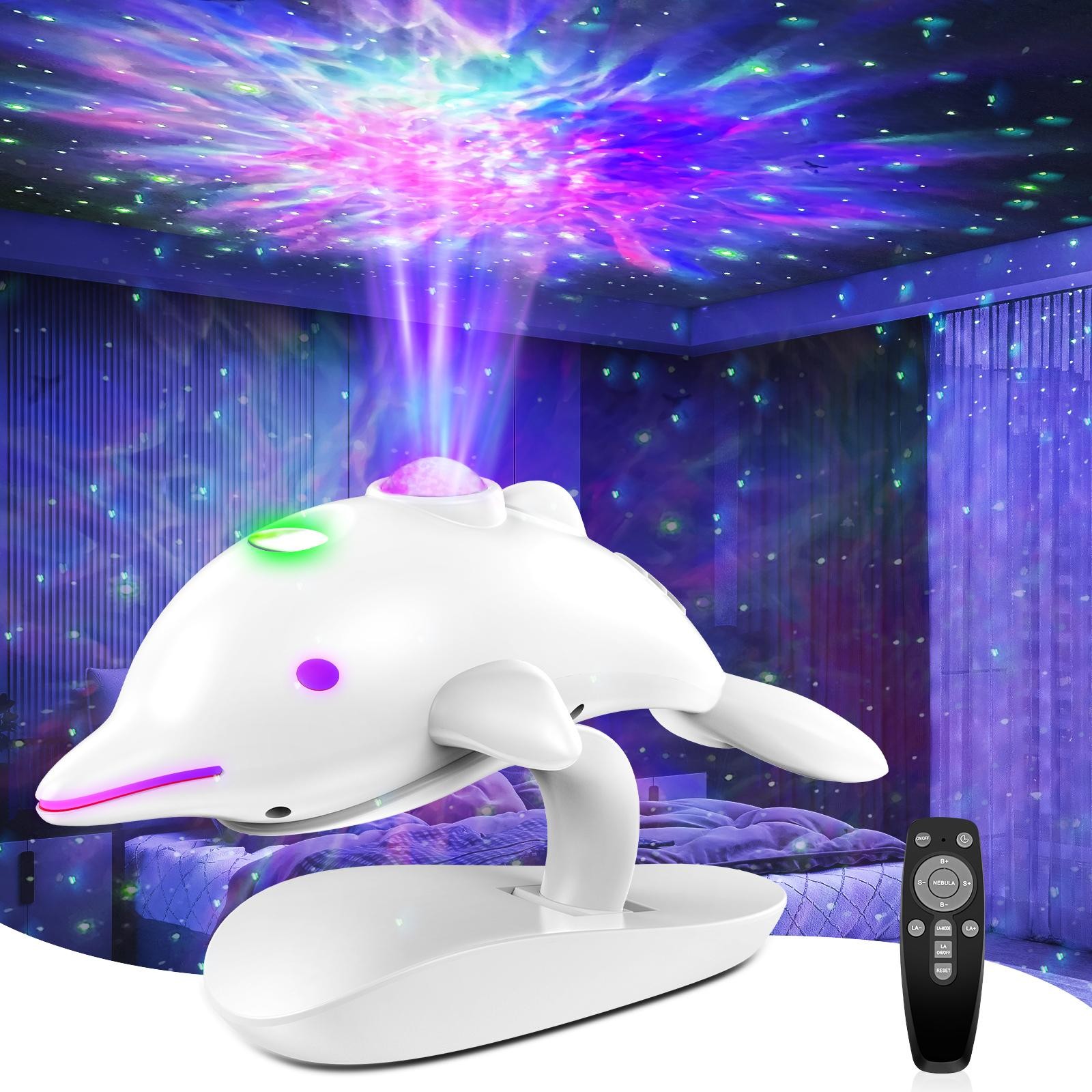 Star Projector Galaxy Night Light - Starry Nebula Ceiling LED Lamp with  Remote, Kids Room Decor Aesthetic