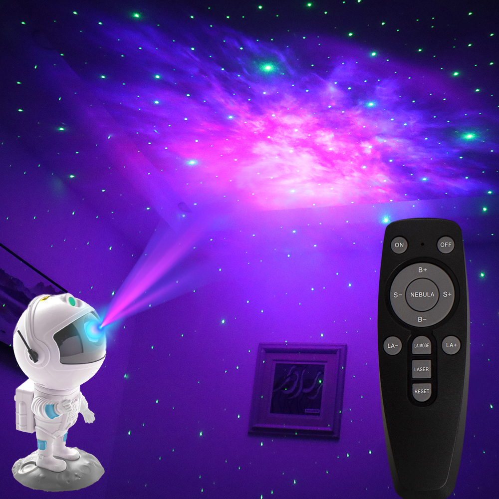 Astronaut Galaxy Projector with Nebula, Star Projector Ceiling LED Lamp with 8 Modes Astronaut Starry Night Light with Remote Kids Projector Gift for Boys Adults for Bedroom, Birthdays
