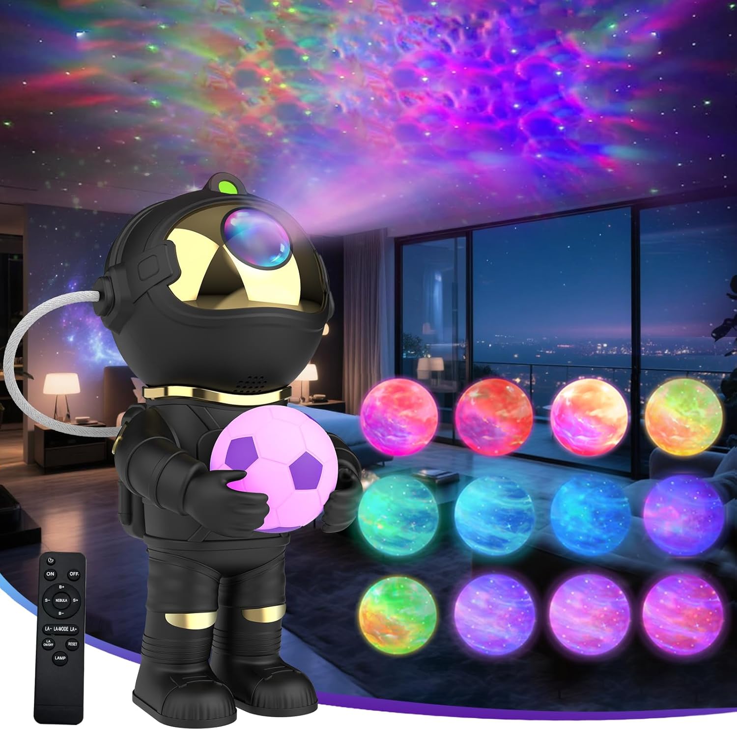 Astronaut Star Projector,Galaxy Projector for Bedroom,Night Light Projector , Kids Room Decor Aesthetic, for Christmas,Gifts for Adults, Teens, Birthday