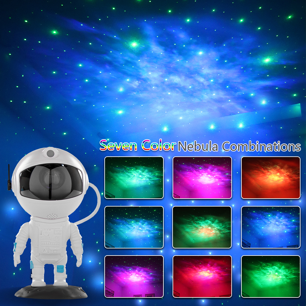 Astronaut Galaxy Projector with Nebula, Star Projector Ceiling LED Lamp with 8 Modes Astronaut Starry Night Light with Remote Kids Projector Gift for Boys Adults for Bedroom, Birthdays
