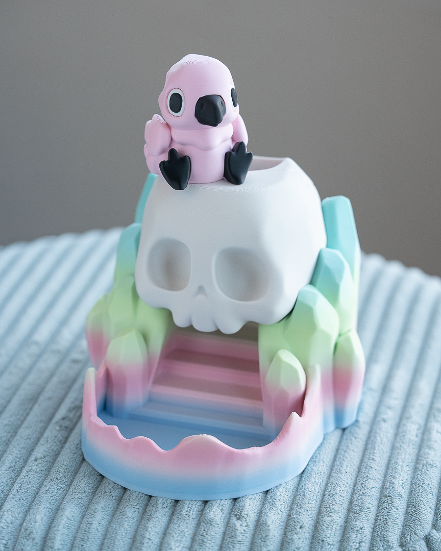 Pastel Skull Dice Tower