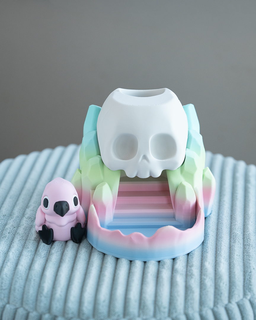 Pastel Skull Dice Tower