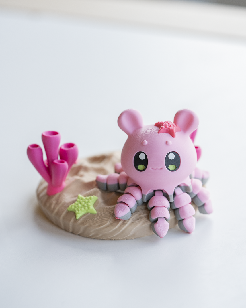 Cute Pink Octopus Set 