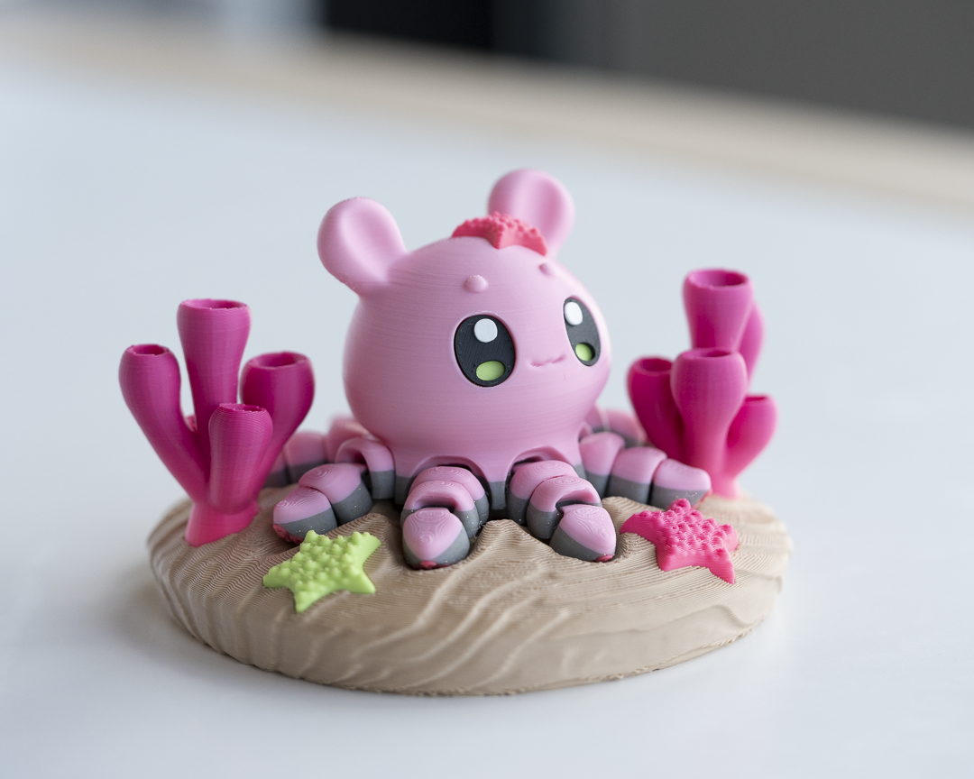 Cute Pink Octopus Set 