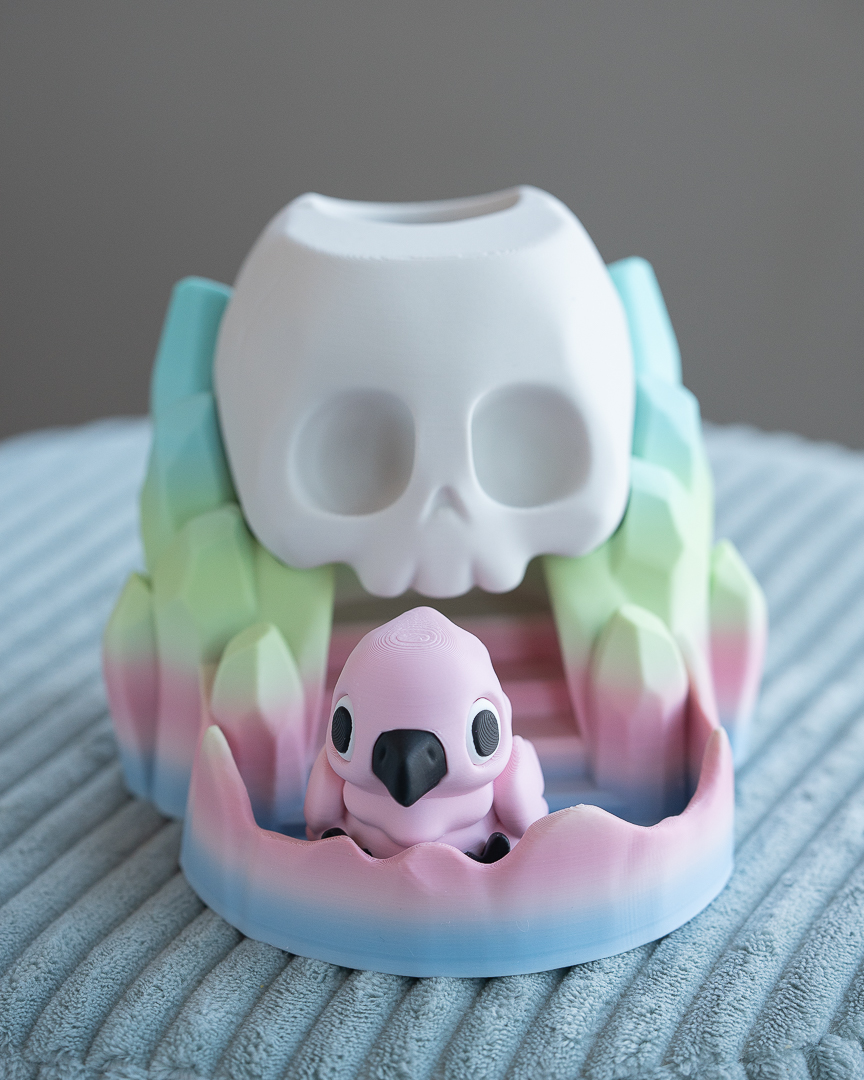 Pastel Skull Dice Tower