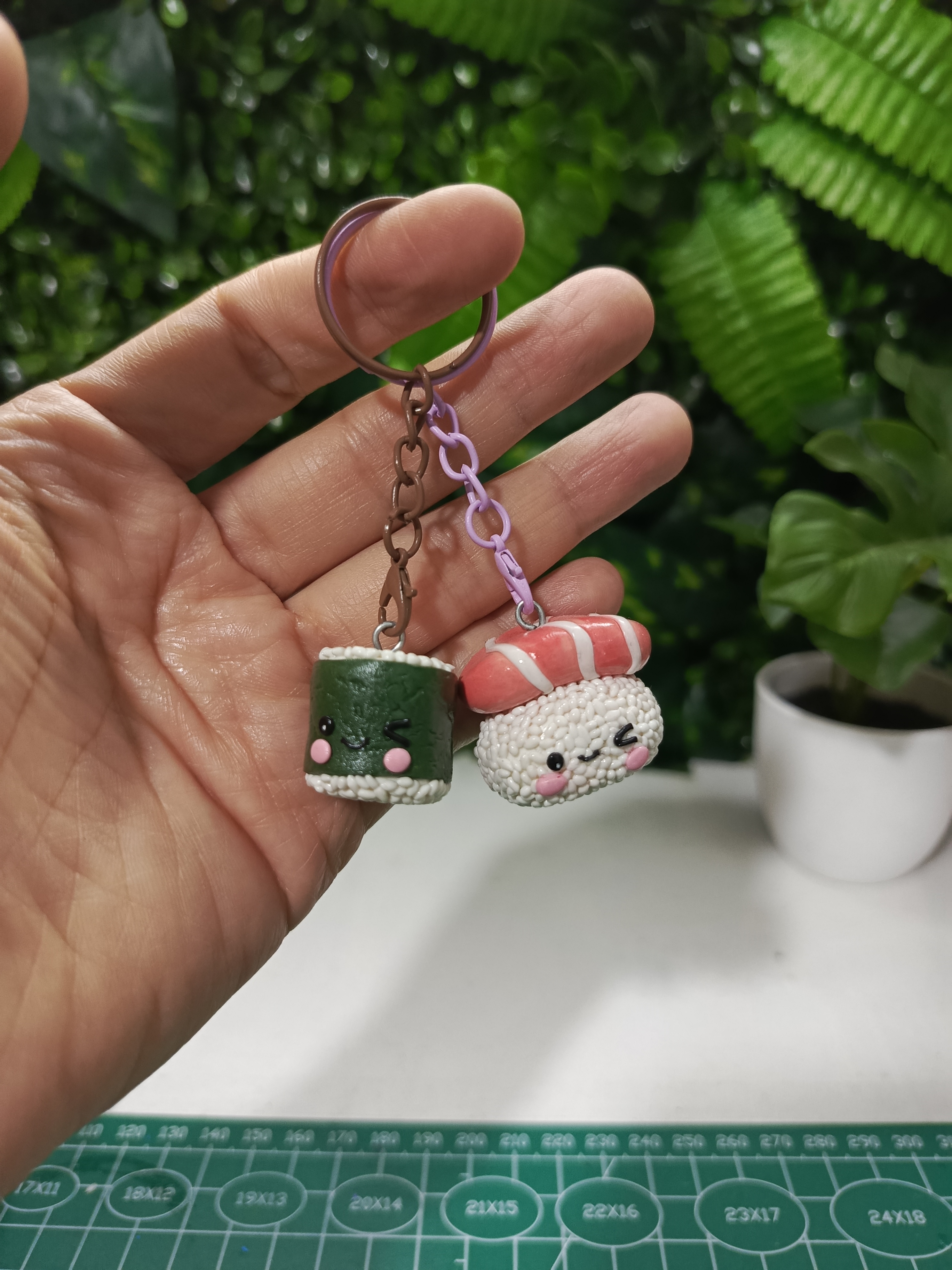 Llaveros de la amistad Sushi Kawaii