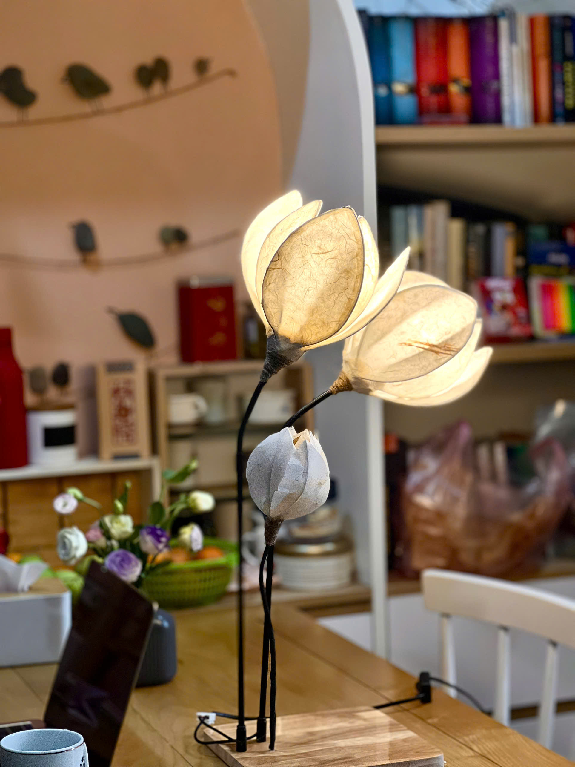 Đèn bàn hoa sen (2 lớn + 1 nhỏ)