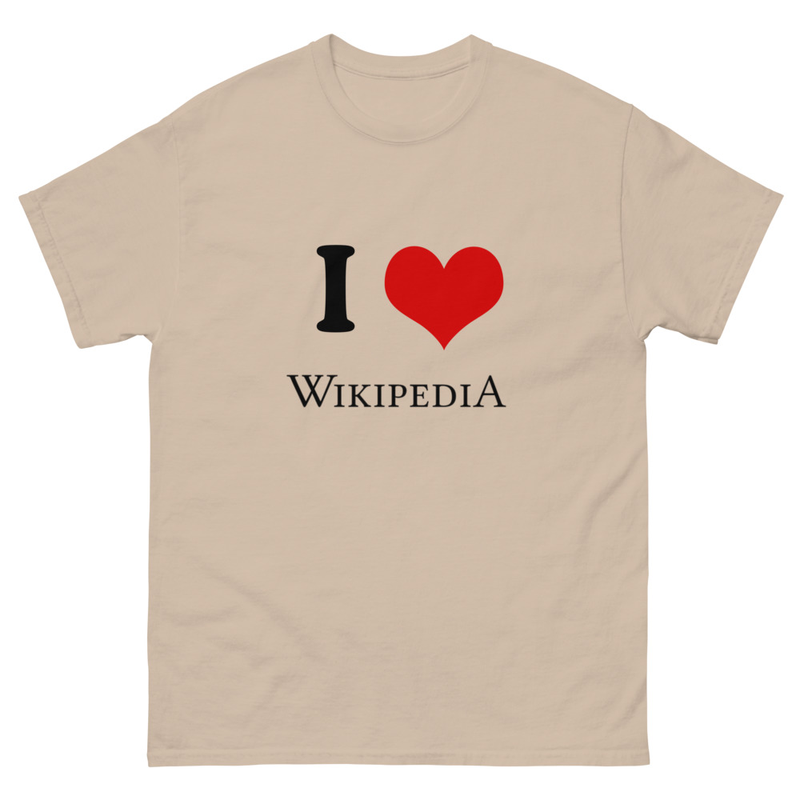 I ❤︎⁠ Wikipedia T-shirt