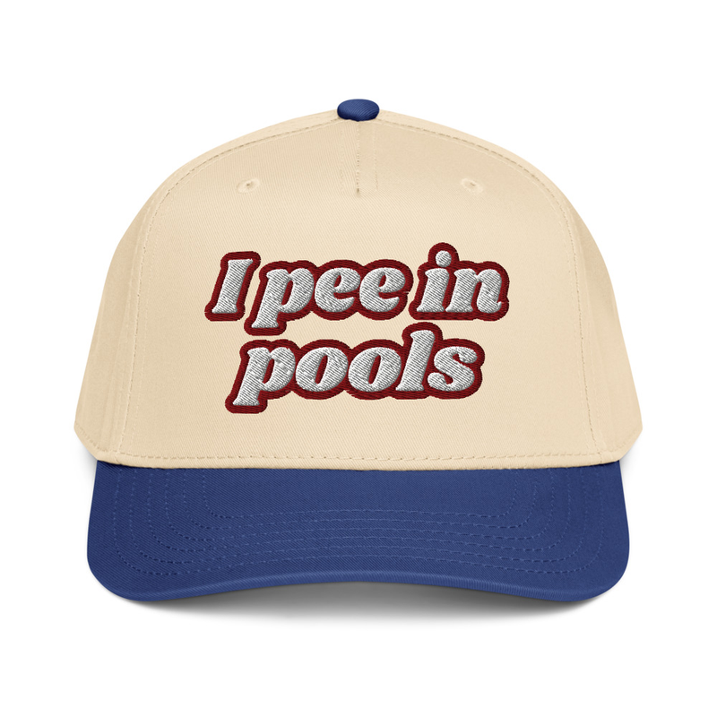 "I pee in pools" cap