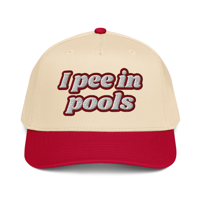 "I pee in pools" cap