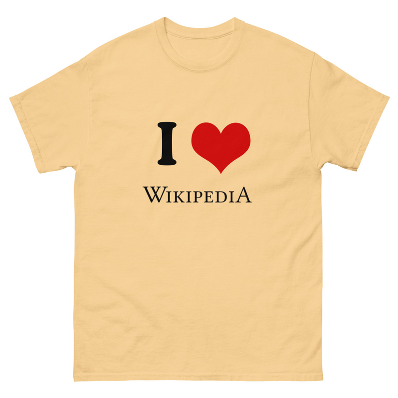 I ❤︎⁠ Wikipedia T-shirt