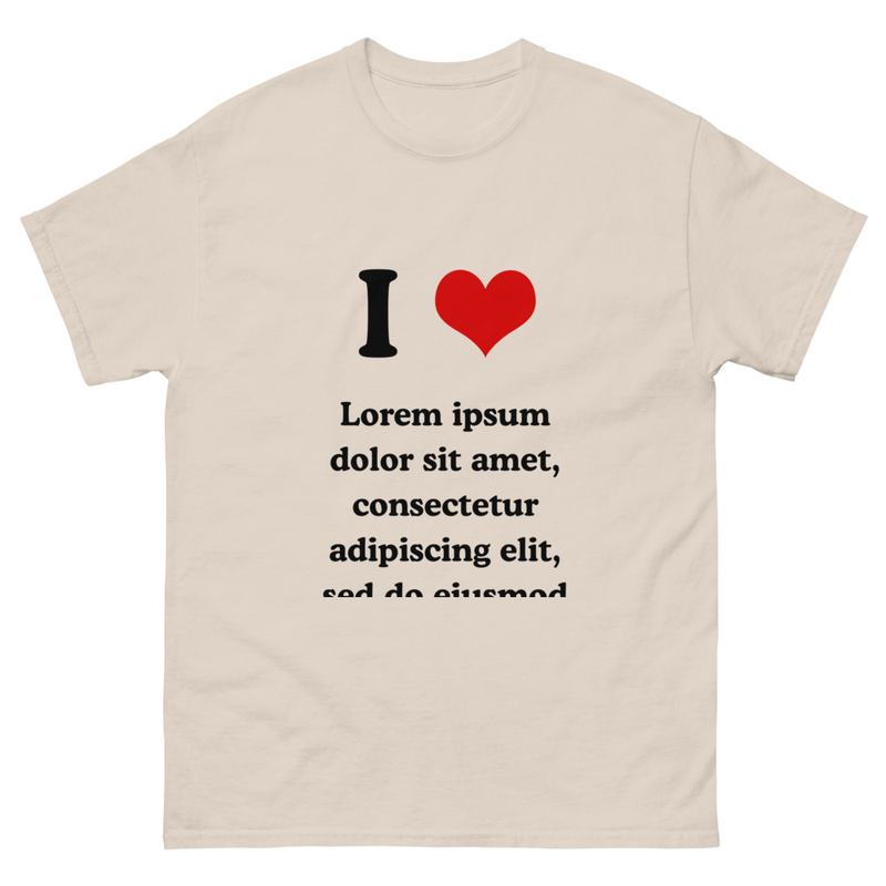 I ❤︎⁠ Lorem Ipsum T-shirt