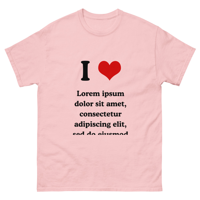 I ❤︎⁠ Lorem Ipsum T-shirt