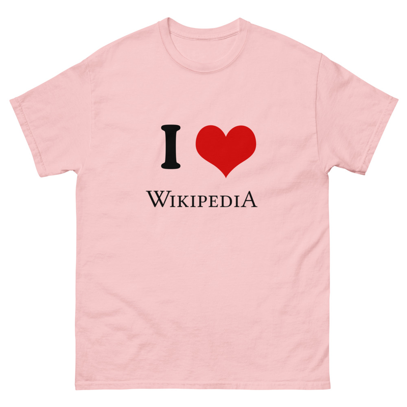 I ❤︎⁠ Wikipedia T-shirt