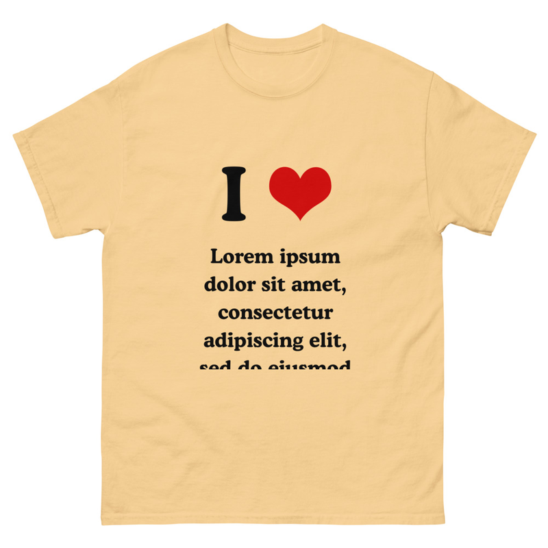 I ❤︎⁠ Lorem Ipsum T-shirt