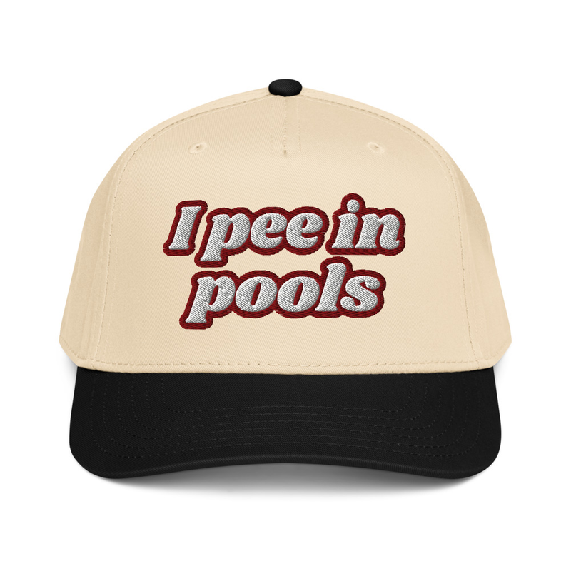 "I pee in pools" cap