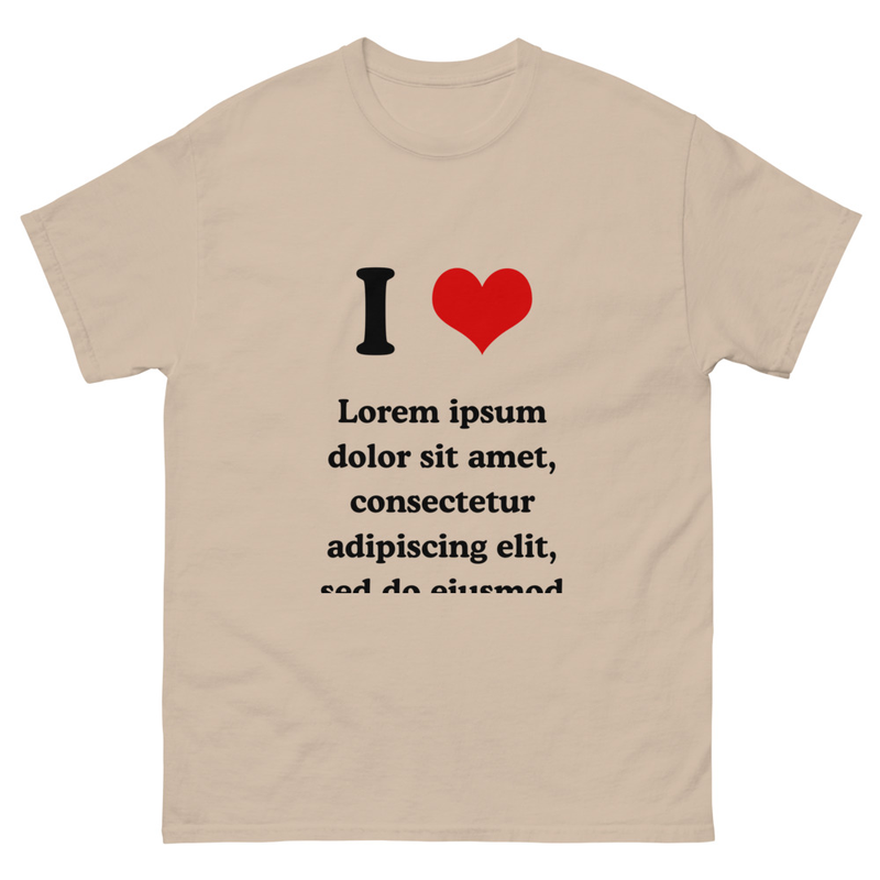 I ❤︎⁠ Lorem Ipsum T-shirt