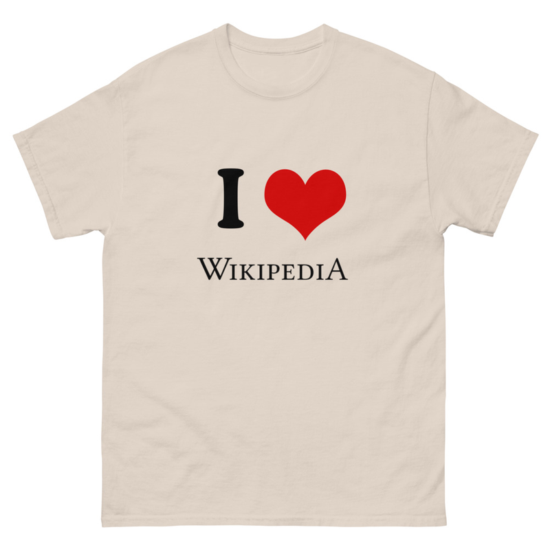 I ❤︎⁠ Wikipedia T-shirt