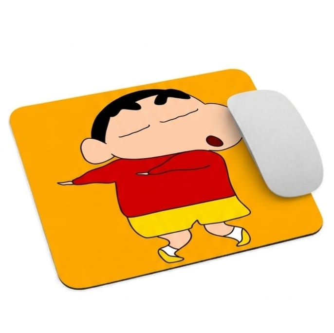 Shinchan Funny Cartoon Mouse Pad | Cute Anime Design | Anti-Slip Rubber Base | Smooth Surface for Office & Gaming
