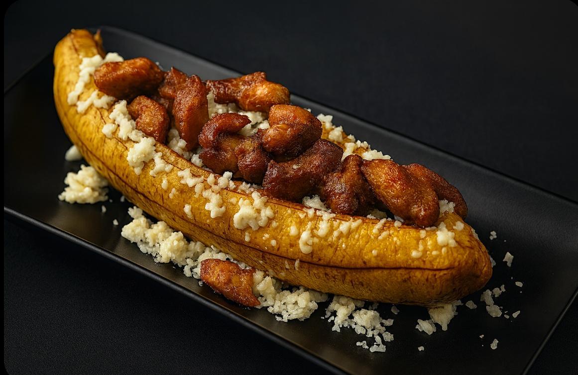 Maduro mixto. 🍌🍖🧀