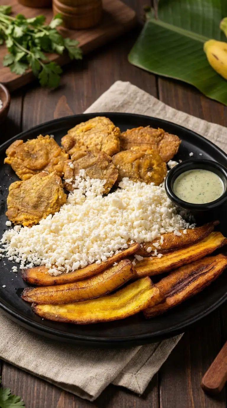 Plátanos mixtos con queso. 🍌🧀