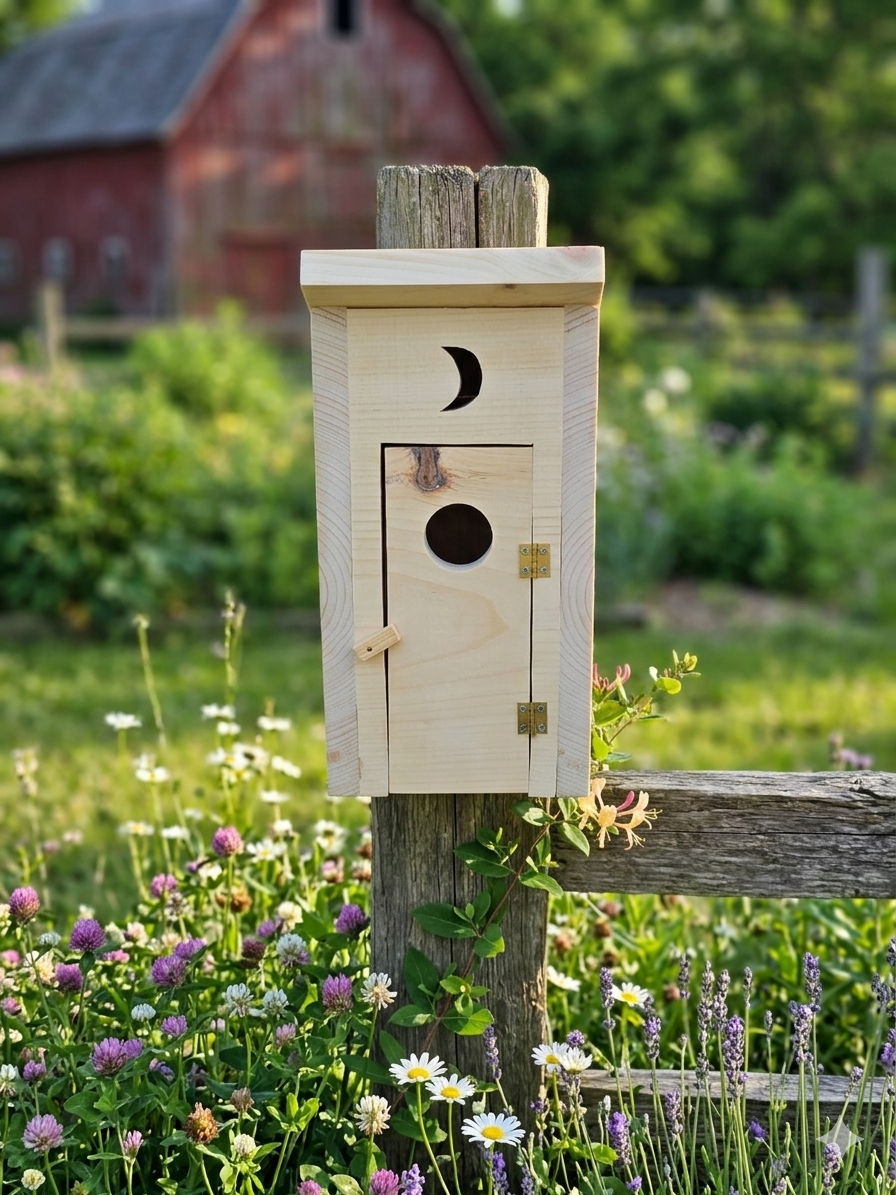 Rustic Wooden Birdhouse