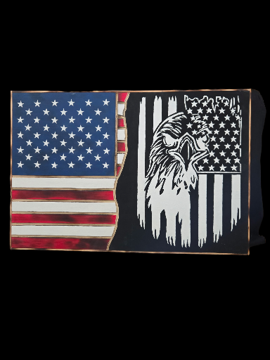 American Flag & Eagle Wall Art