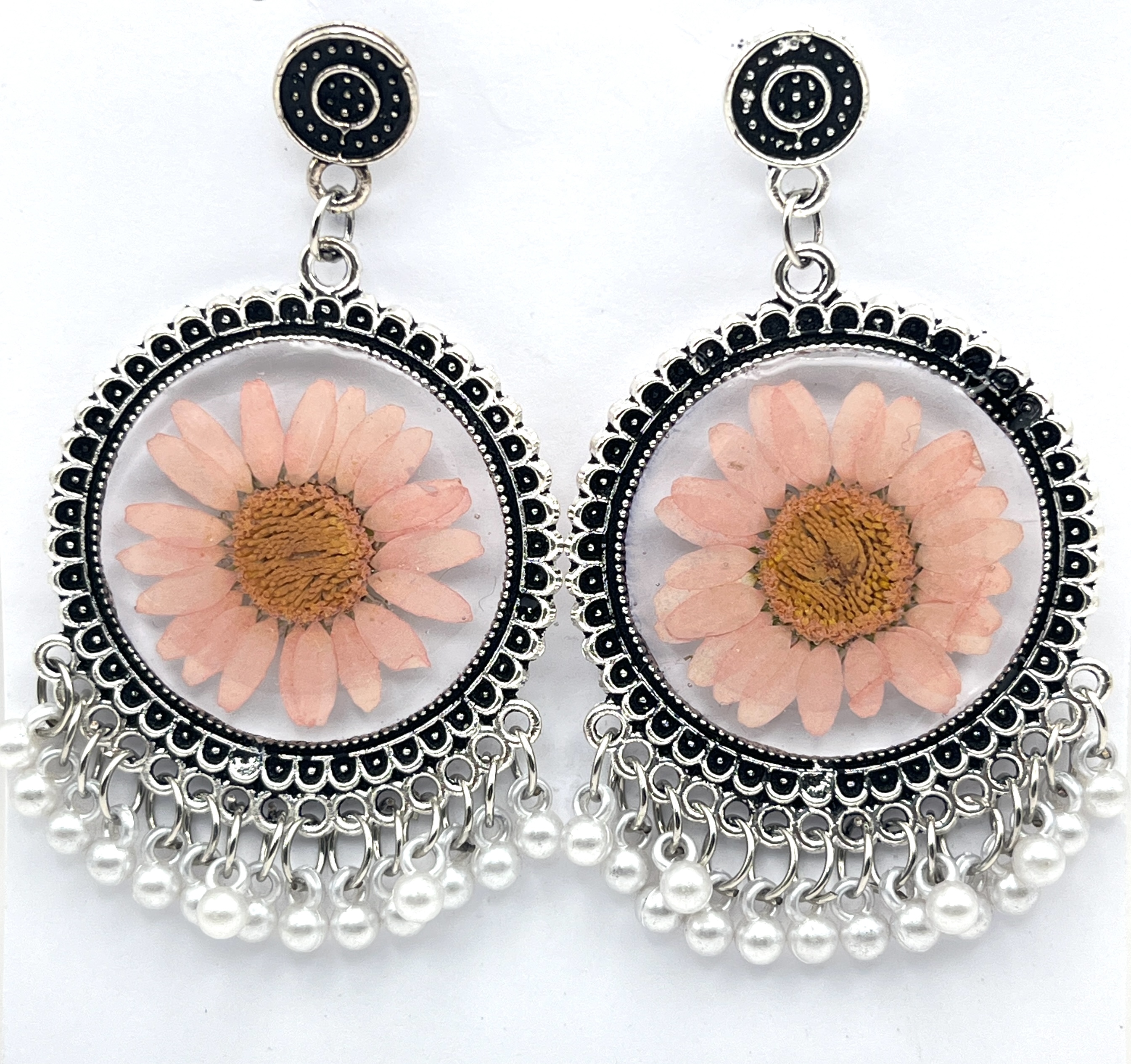 Floral Statement Earrings - Jhumka