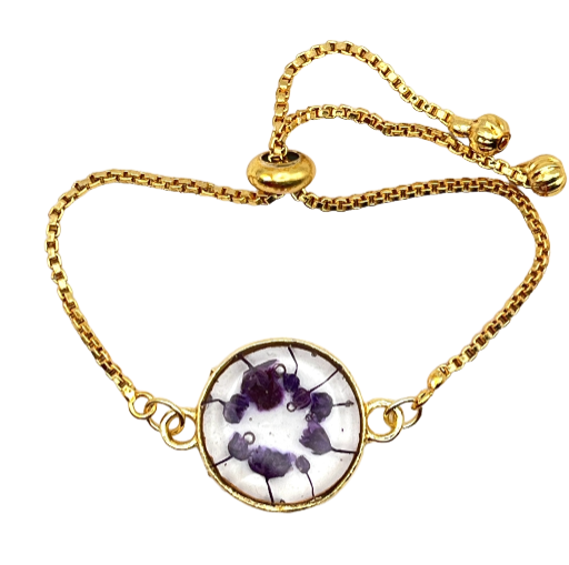 Pressed Real Flower Bracelet