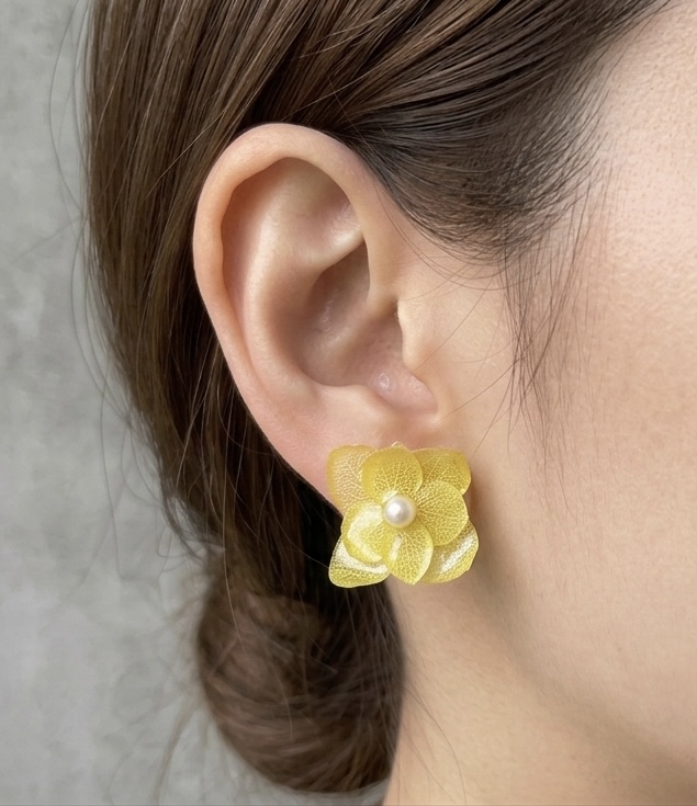 Yellow Flower Earrings (Studs)