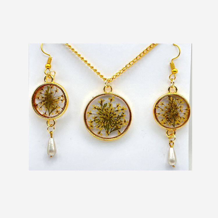 Botanical Gold Jewelry Set