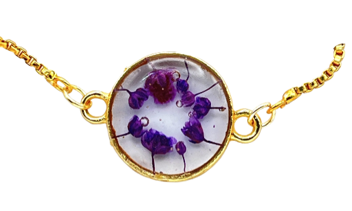 Pressed Real Flower Bracelet
