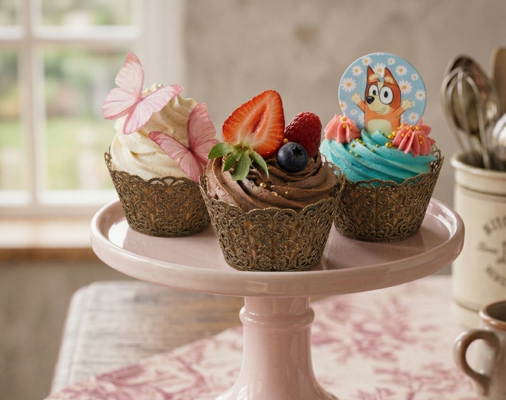 Caja de 10 cupcakes personalizados