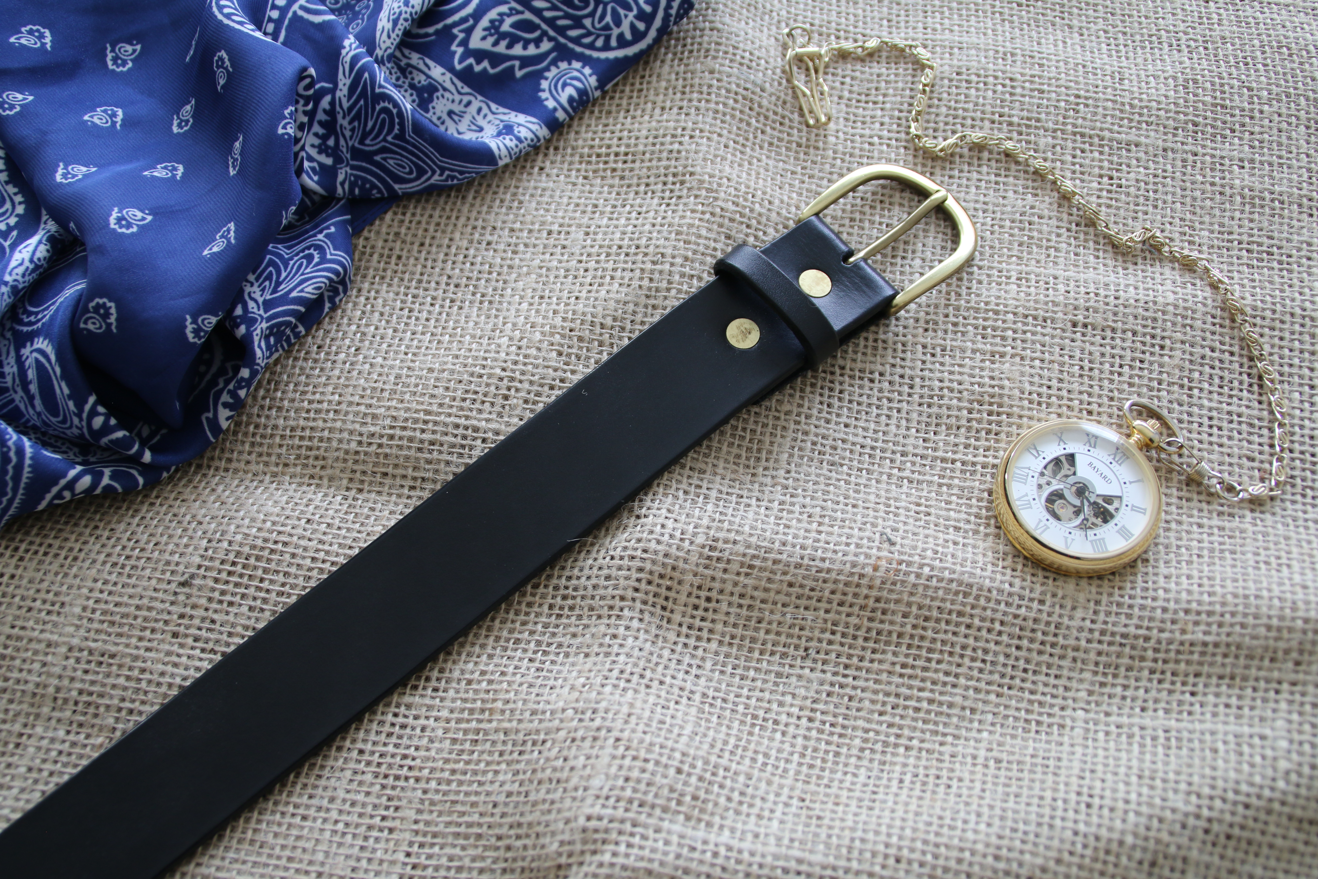 Ceinture rustique noire